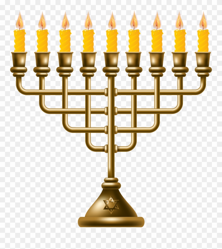 Golden Menorah Png Clip Art Transparent Png (146127) PinClipart