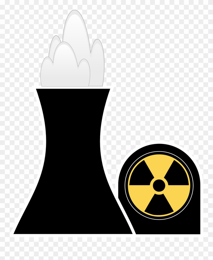 Atomic Power Plant Nuclear - Nuclear Power Plant Clip Art - Png Download