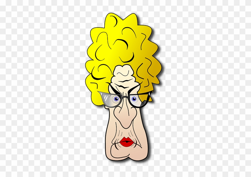 Free Grumpy Granny Face Clip Art - Yo Mama Jokes Encyclopedia: 650+ Best Yo Momma Funny - Png Download