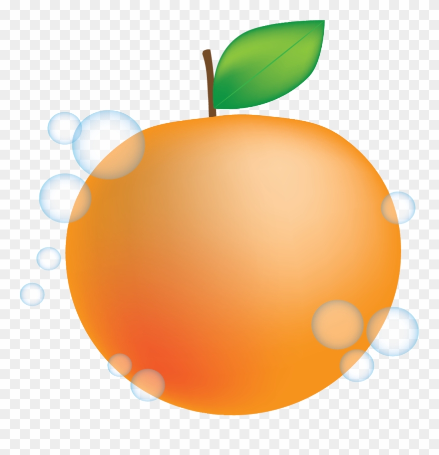 Peach Mandarin Orange Animation Clip Art - Peach - Png Download