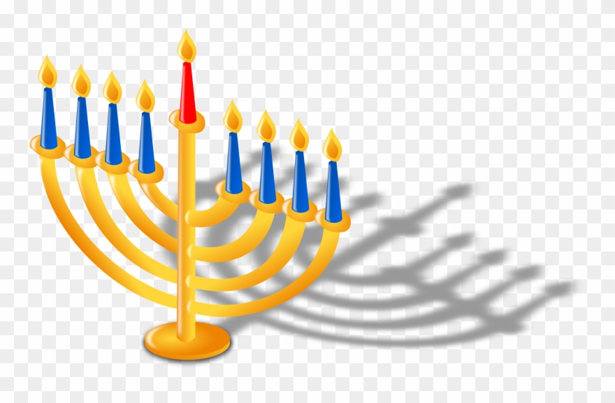 Big Image - Menorah Clipart Png Transparent Png