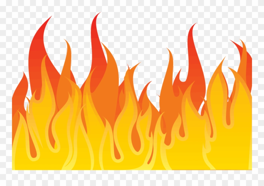 Fireplace Border Cliparts - Fire Clipart Png Transparent Png