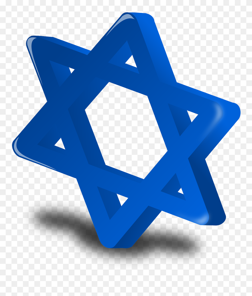 Estrela De Davi Em 3d Clipart