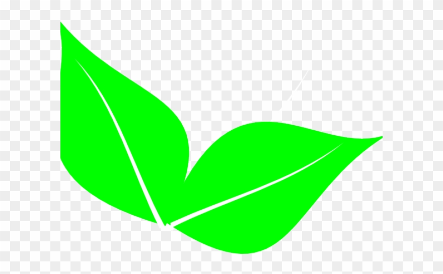 Foliage Clipart 2 Leaves - 2 Leaf Clip Art - Png Download