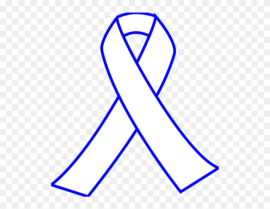 Blue Ribbon Clip Art At Clkercom Vector Online Royalty - Awareness Ribbon - Png Download