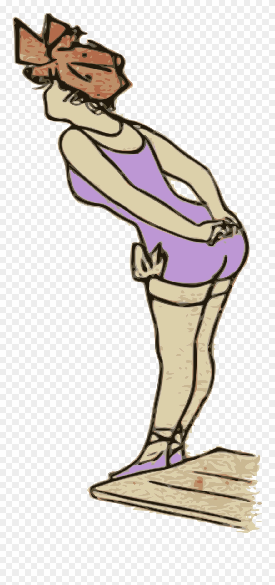 Svg Royalty Free Board Clipart Lady - Drawing - Png Download