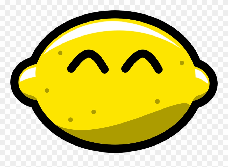 Smiling Lemon Clipart - Happy Lemons - Png Download
