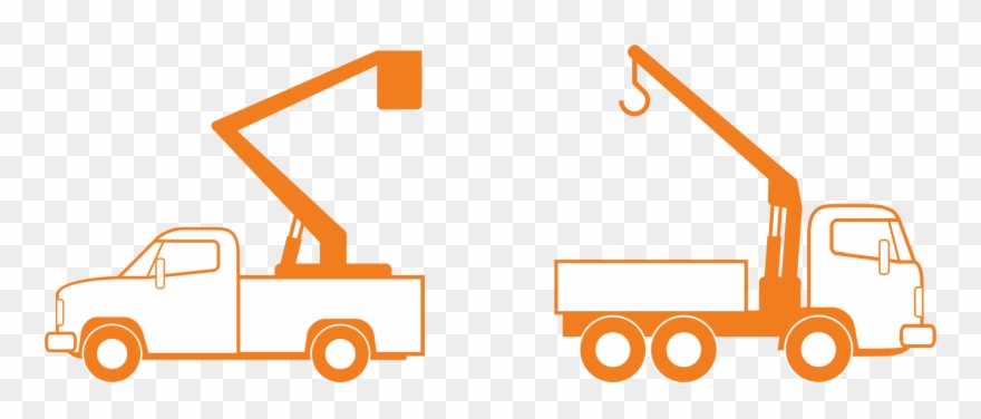 Crane - Bucket Truck Clip Art - Png Download