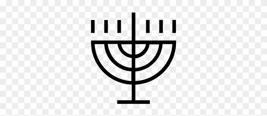 Menorah Rubber Stamp - Menorah Clipart