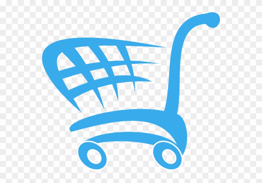 Blue Shopping Cart Png Clipart