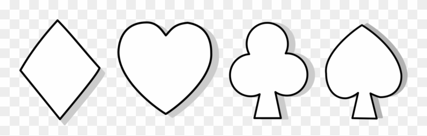 Suit Playing Card Spades Symbol Hanafuda - Playing Card Symbols Clipart - Png Download