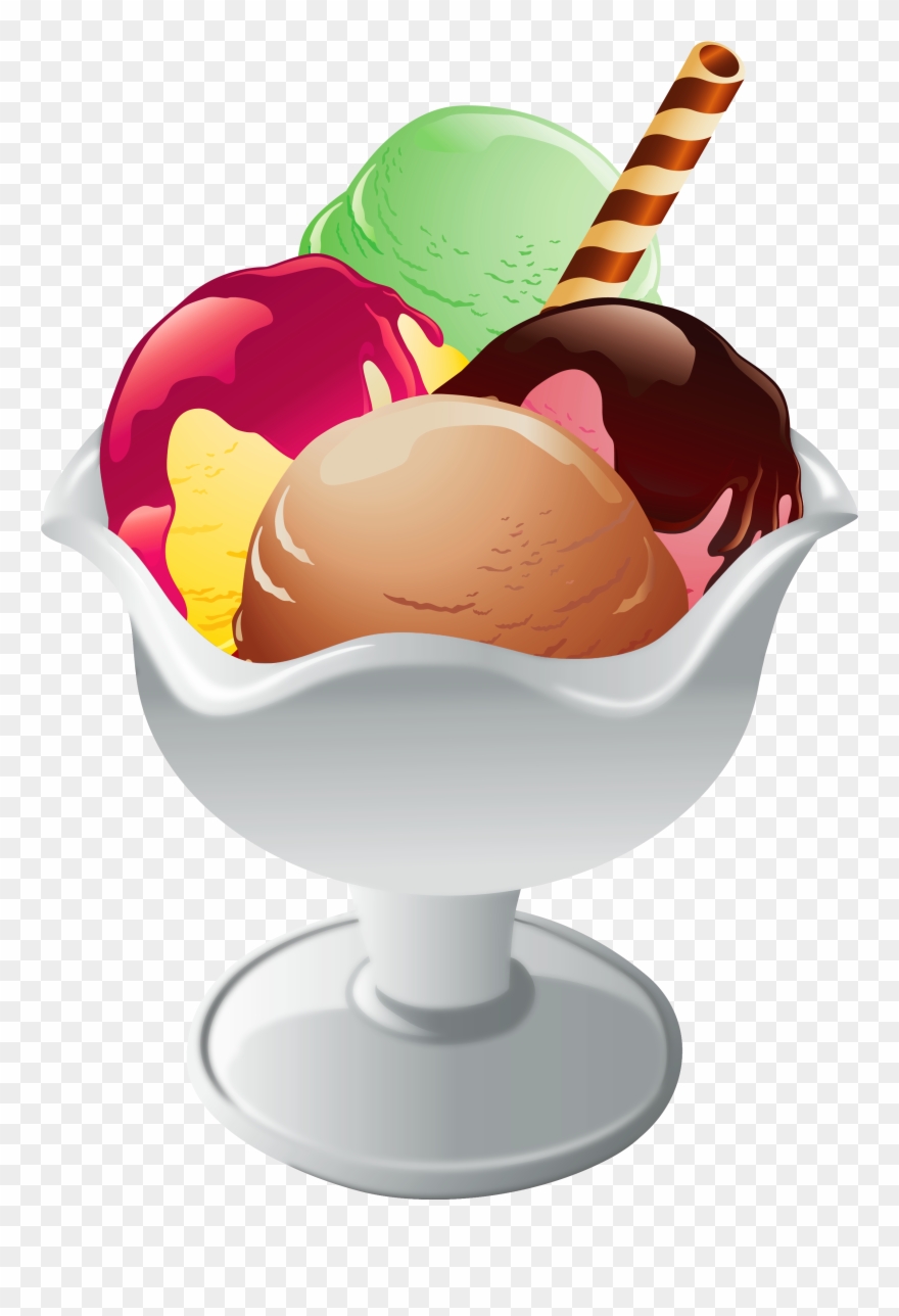 Ice Cream Sundae Transparent Background Clipart