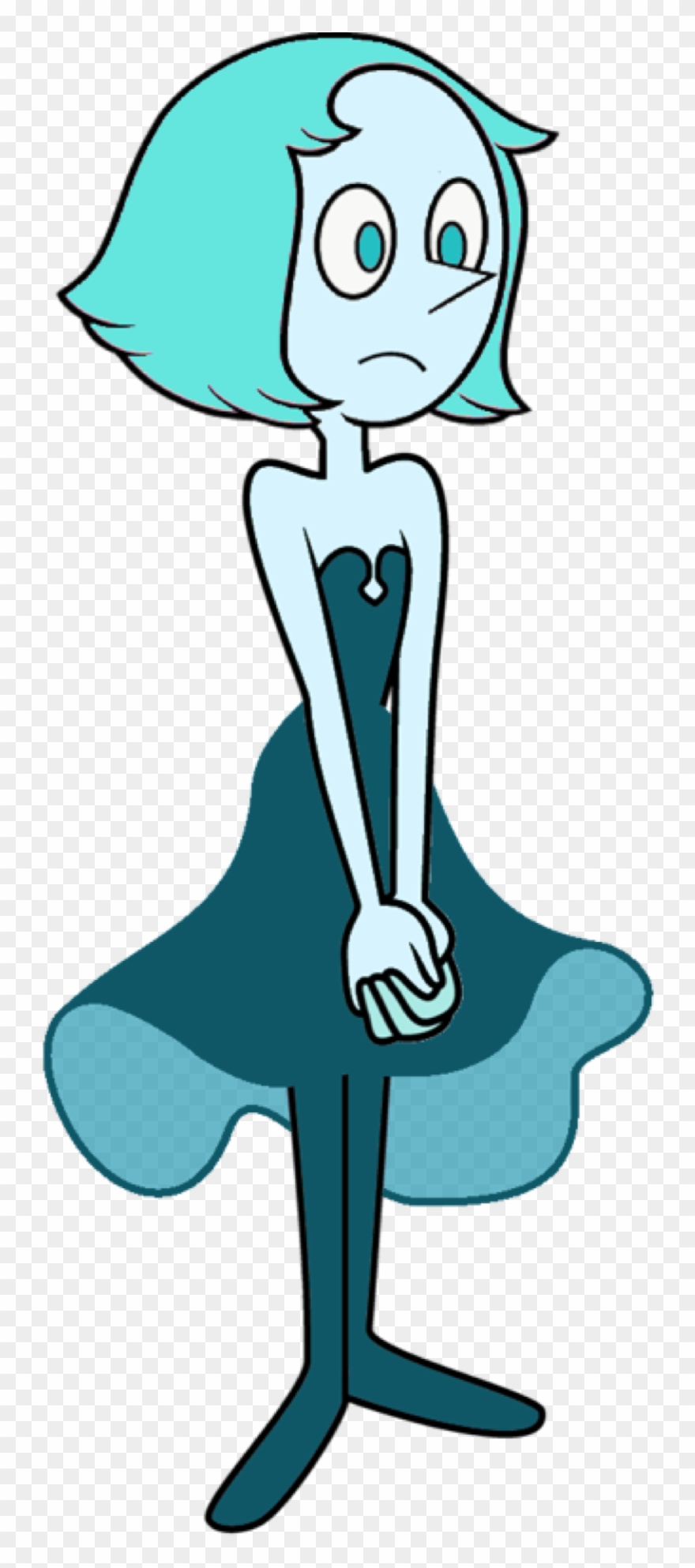 Gem Clipart Aqua - Blue Diamond And Blue Pearl - Png Download