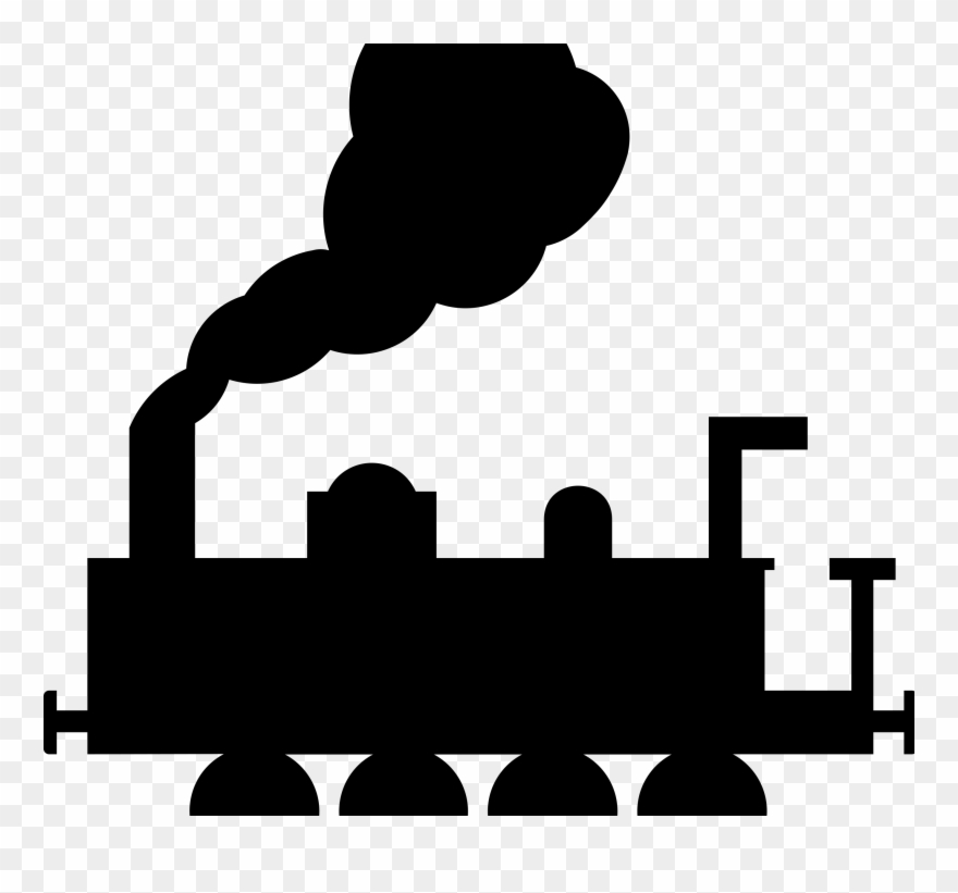 Train Rail Transport Track Steam Locomotive Computer - Train Clip Art - Png Download