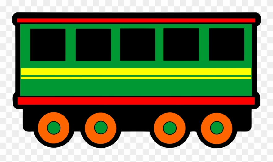 Rail Transport Passenger Car Train Classic Clip Art - Train Wagon Clipart - Png Download