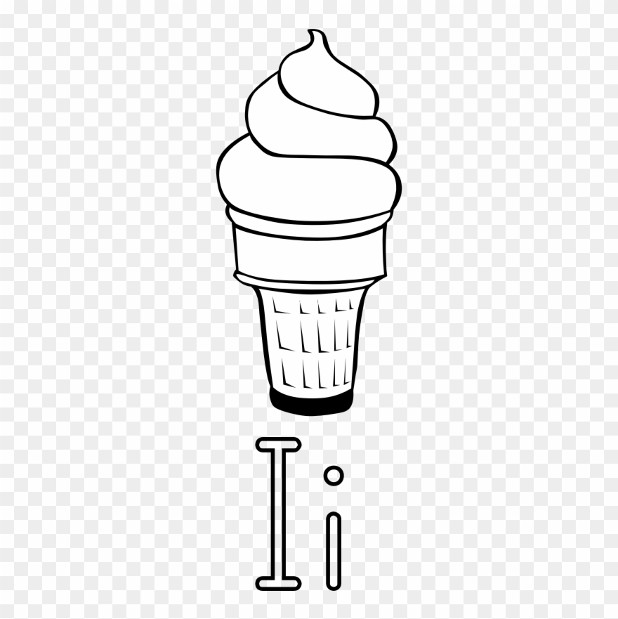 Ice Cream Black And White Ice Cream Clip Art - Ice Cream Cone Clip Art - Png Download