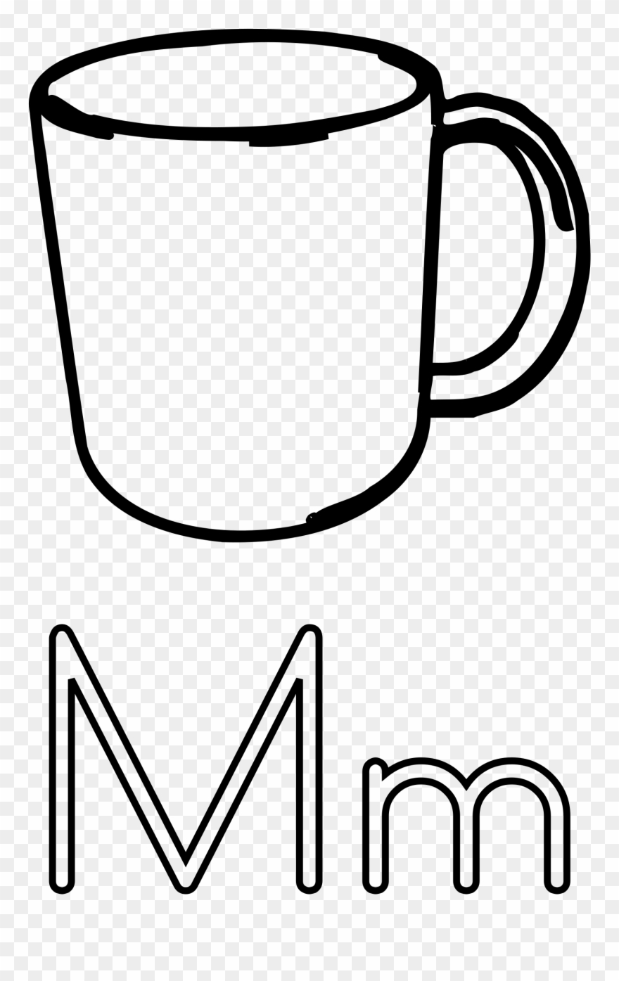 Coffee Clipart Printable - Clip Art Black And White Mug - Png Download