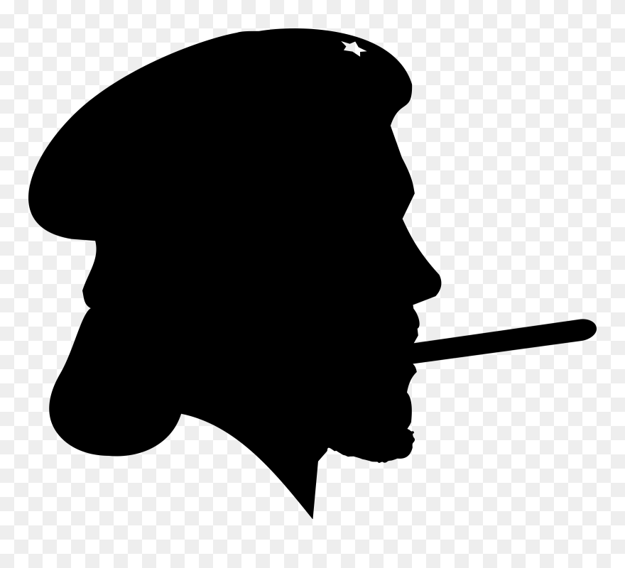 Revolutionary Clip Art Download - Che Guevara Silhouette - Png Download