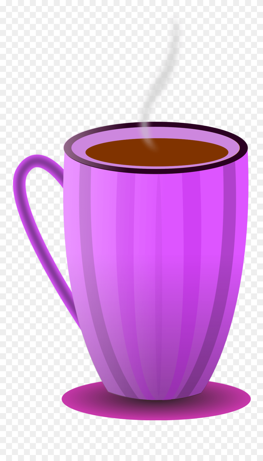 Free Clip Art Coffee Mug - Purple Tea Mug Clip Art - Png Download