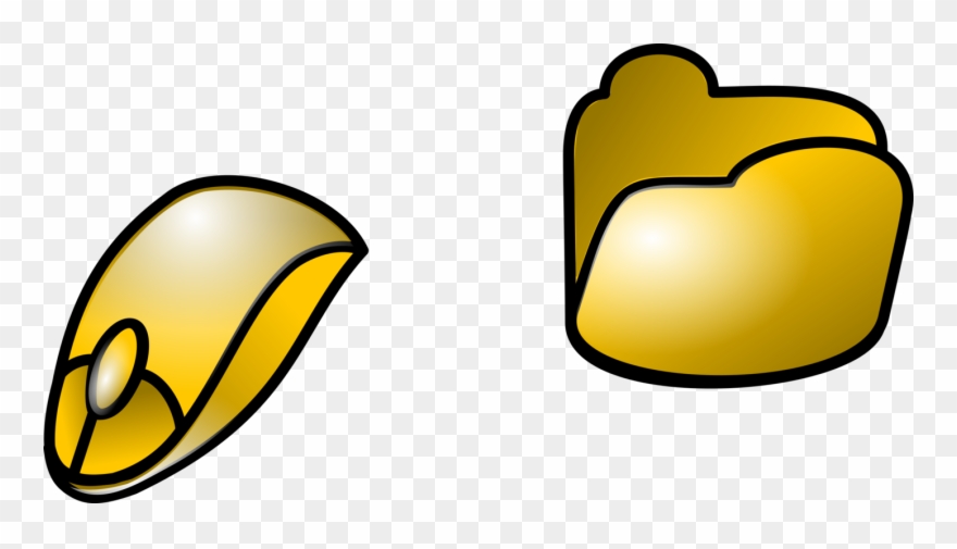 Computer Mouse Computer Icons Download Directory - Gold Png Computer Clipart