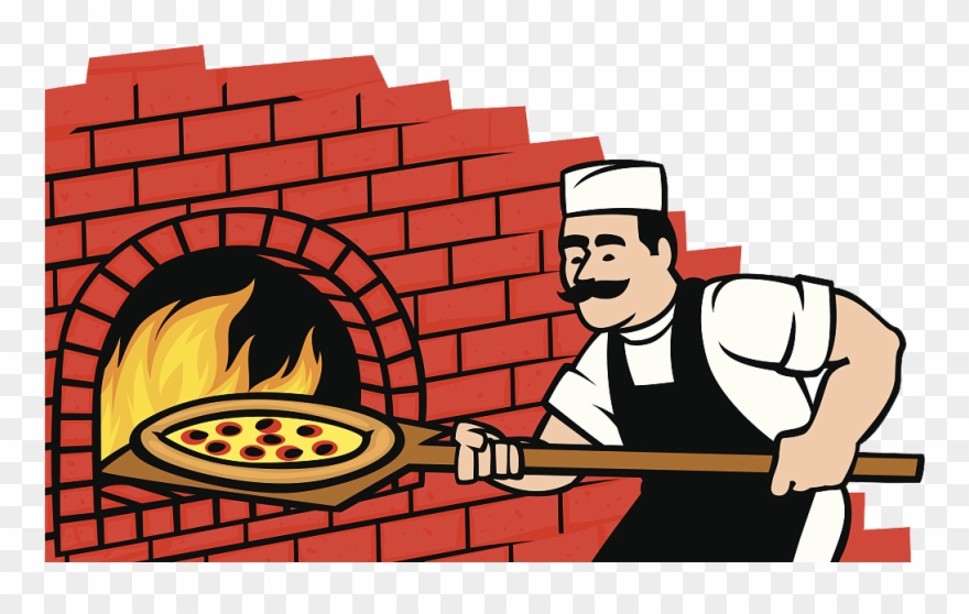 Jpg Freeuse Library Pizza Italian Cuisine Wood - Brick Pizza Oven Cartoon Clipart