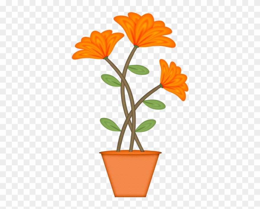 Potted Flowers Potted Plants, Potted Flowers, Flower - Flower Clipart