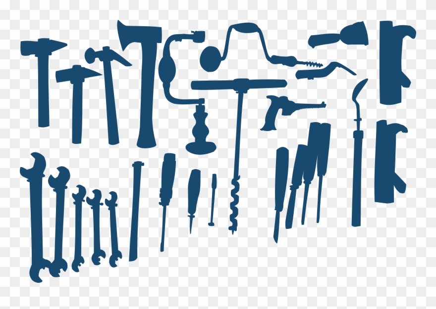 Tools Silhouette At Getdrawings - Tools Vector Transparent Background Clipart