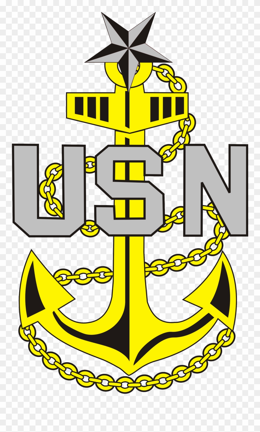 The Goat Locker Clipart - Us Navy Senior Chief Anchor - Png Download