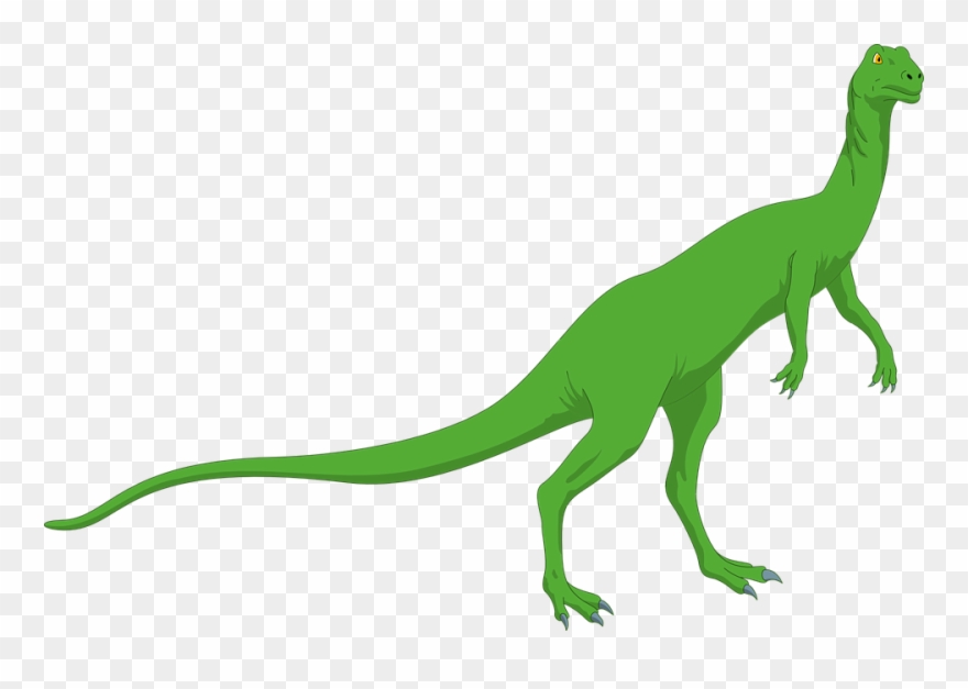 Dinosaur Reptile Prehistoric - Dinosaur Long Tail Clipart - Png Download