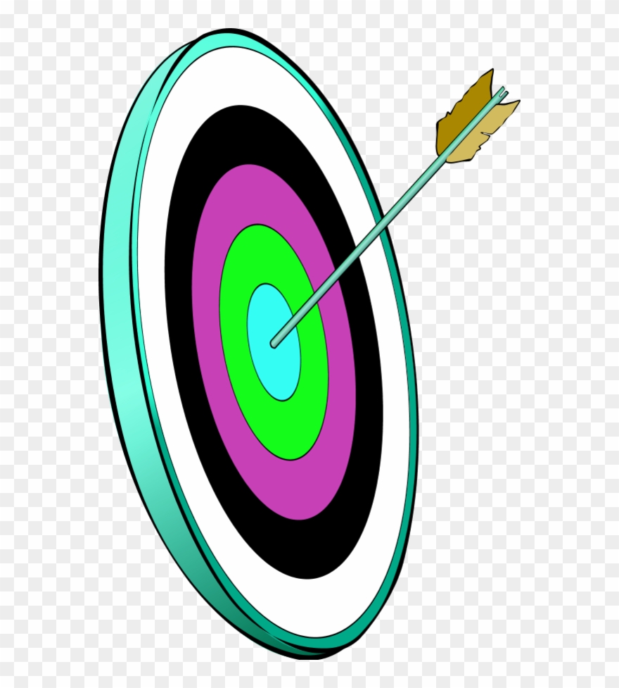 Dart Arrow In The Smallest Circle - Clip Art - Png Download