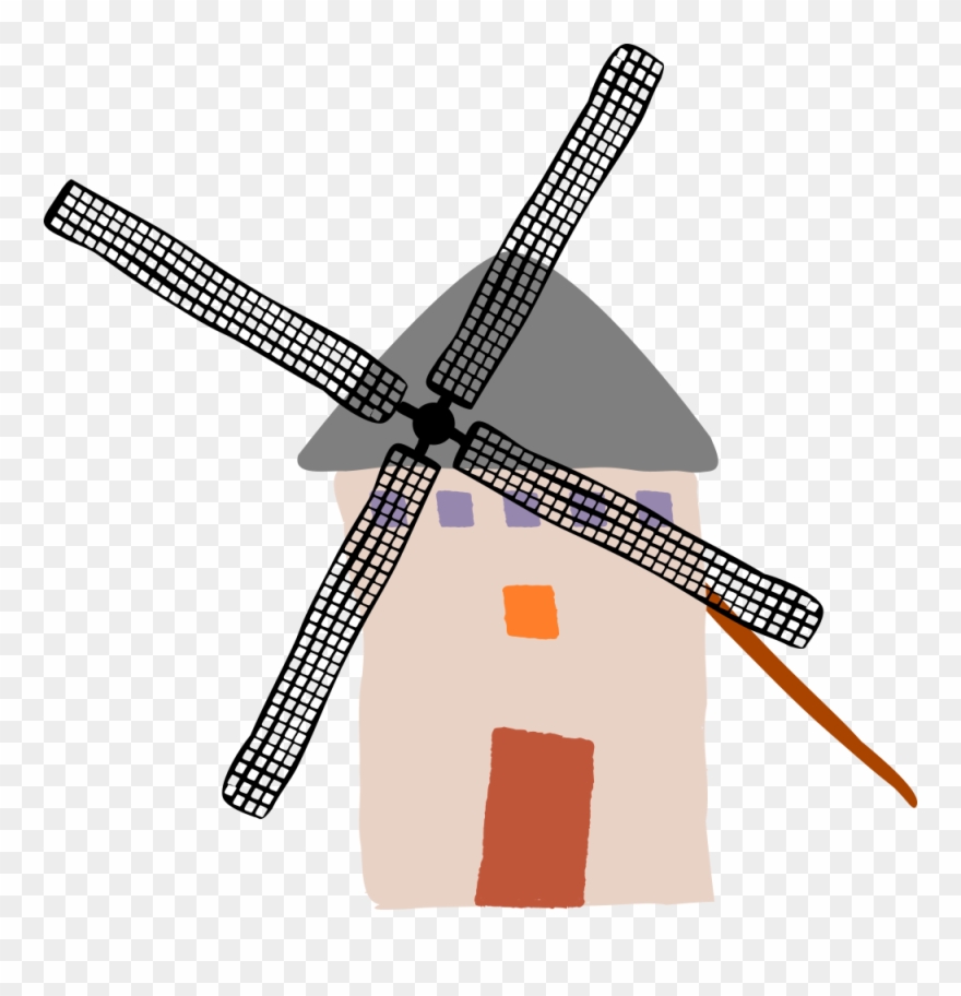 Windmill Wind Turbine Wind Power Energy - Clipart Of Wind Mills - Png Download