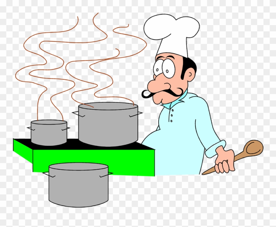 Chef Cooking Clipart - Cooking Cartoon Gif Png Transparent Png