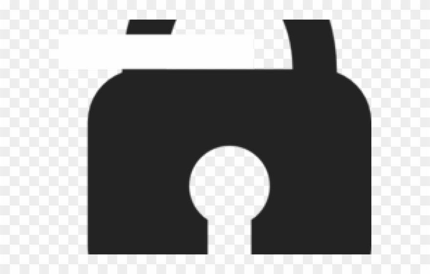 Lock Clipart Clip Art - Silhouette - Png Download