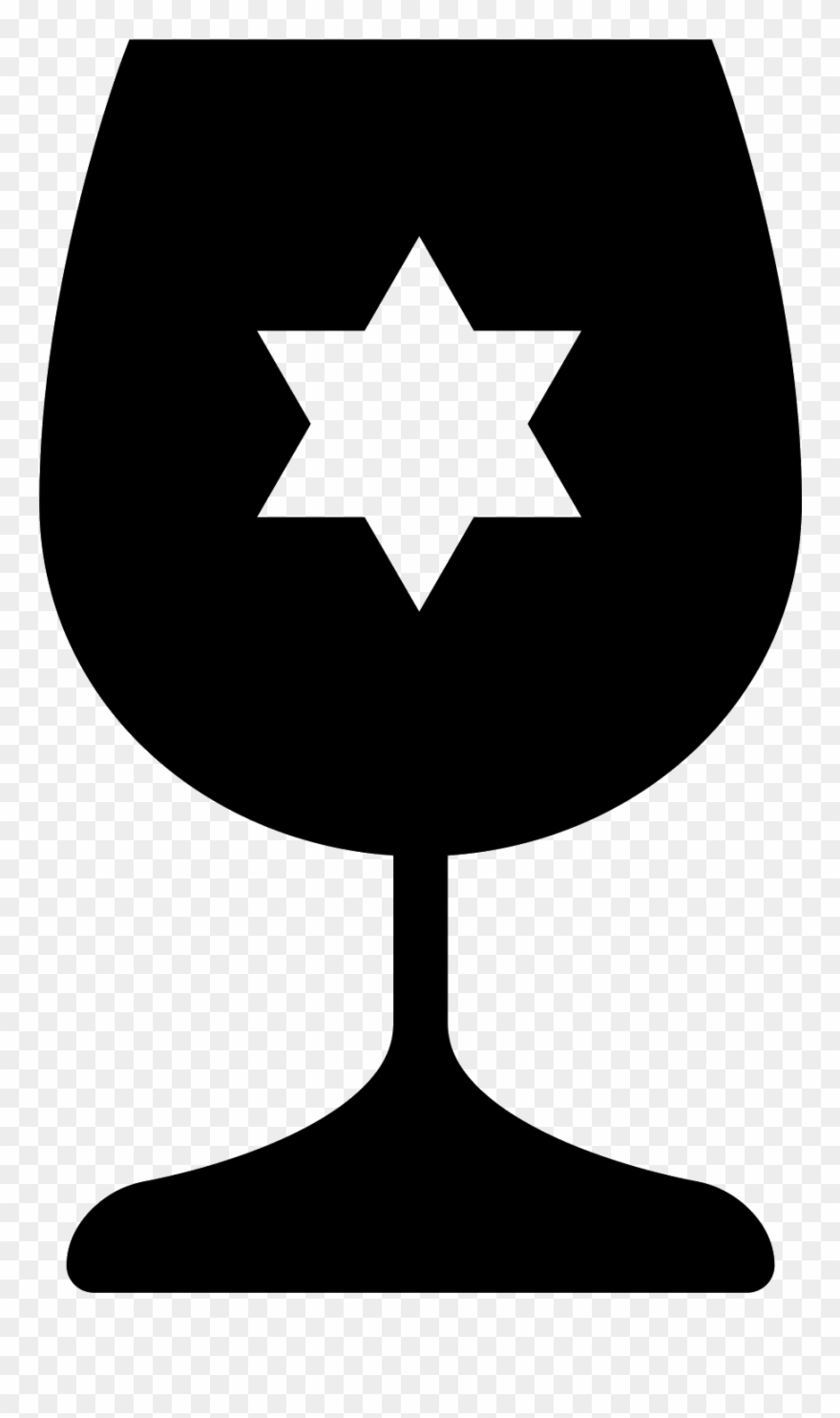 Hanukkah Glass Filled Icon - Hanukkah Clipart