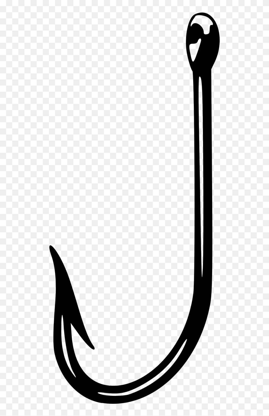 Fish Hook - Clip Art Fish Hooks - Png Download
