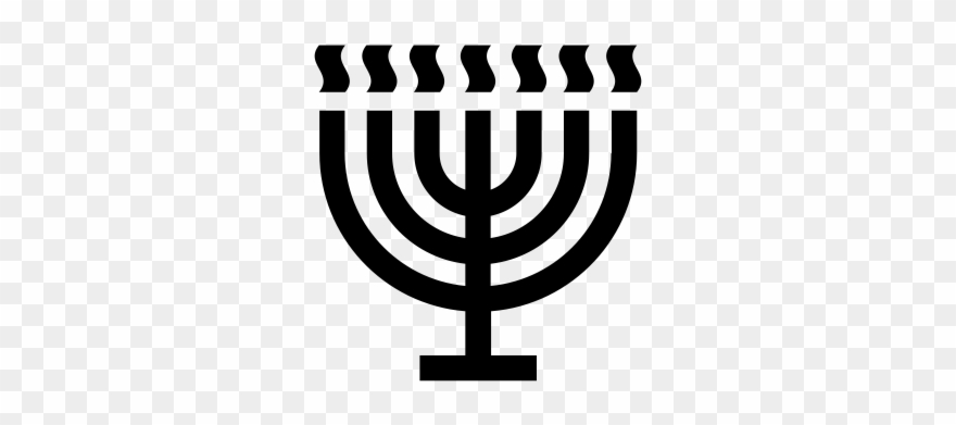 Menorah Rubber Stamp - Menorah Clipart Transparent Background - Png Download