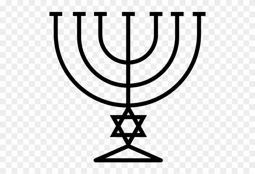 Menorah Rubber Stamp - Star Of David The Ichthys Clipart