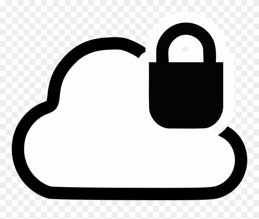 Clipart Secure Cloud Lock Clipart Png Lock And Key - Secure Cloud Icon Png Transparent Png