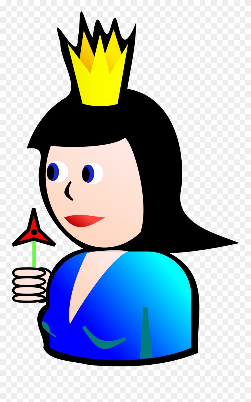Computer Icons Queen Of Spades Playing Card Download - Queen Of Spades Simple Clipart