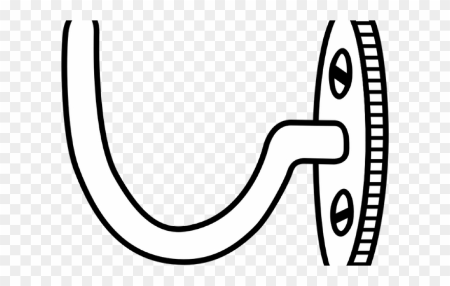 Coat Clipart Hook - Coat Hook Black And White - Png Download