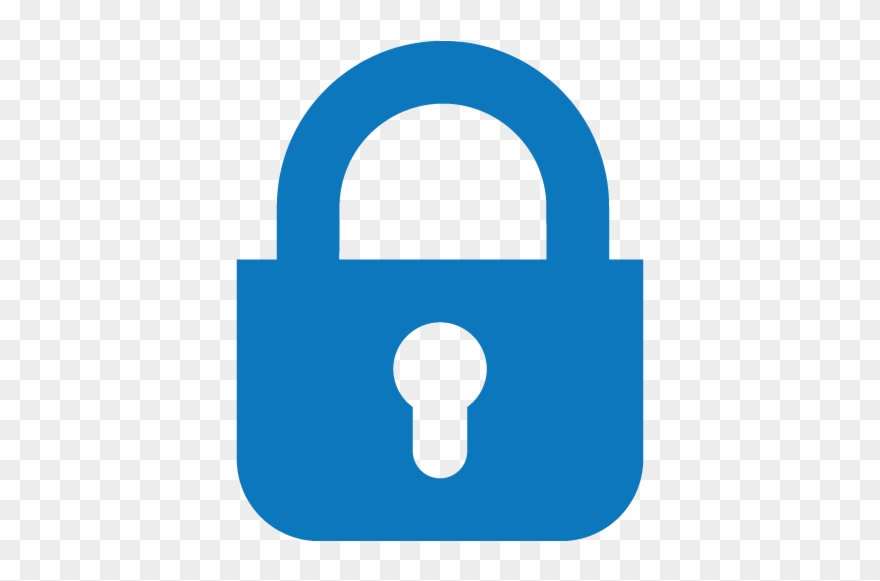 Lock Clipart Blue - Blue Lock Clipart - Png Download