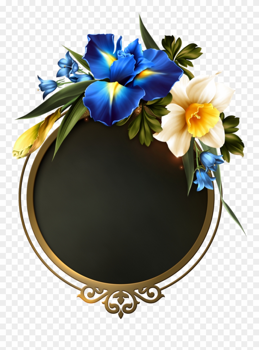 Borders And Frames, Spring Bouquet, Traz, Framed Art, - Souhait De Bon Jeudi Aux Amis Clipart