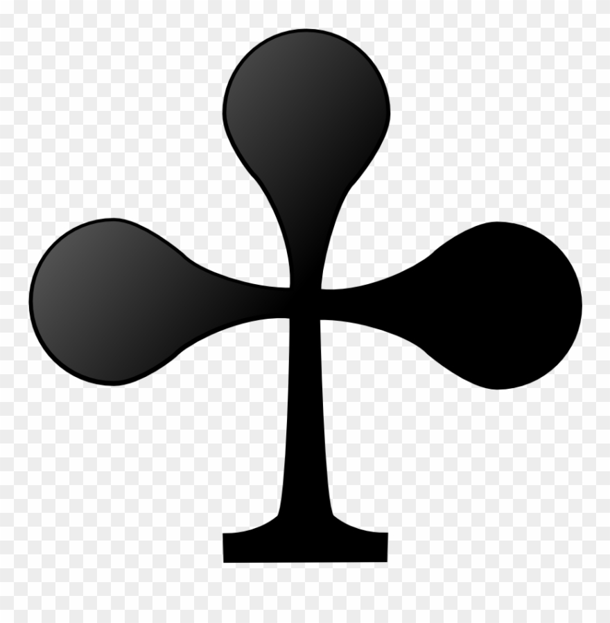 Deck Of Cards Symbols - Club Symbol Cards Clipart