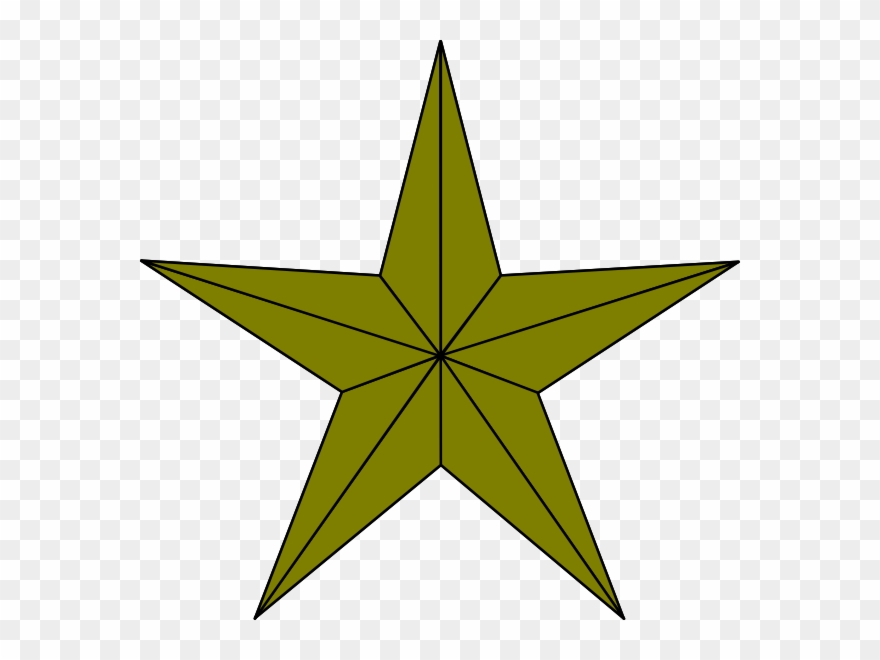 Star Gold Mb Clip Art - Texas Star Free - Png Download