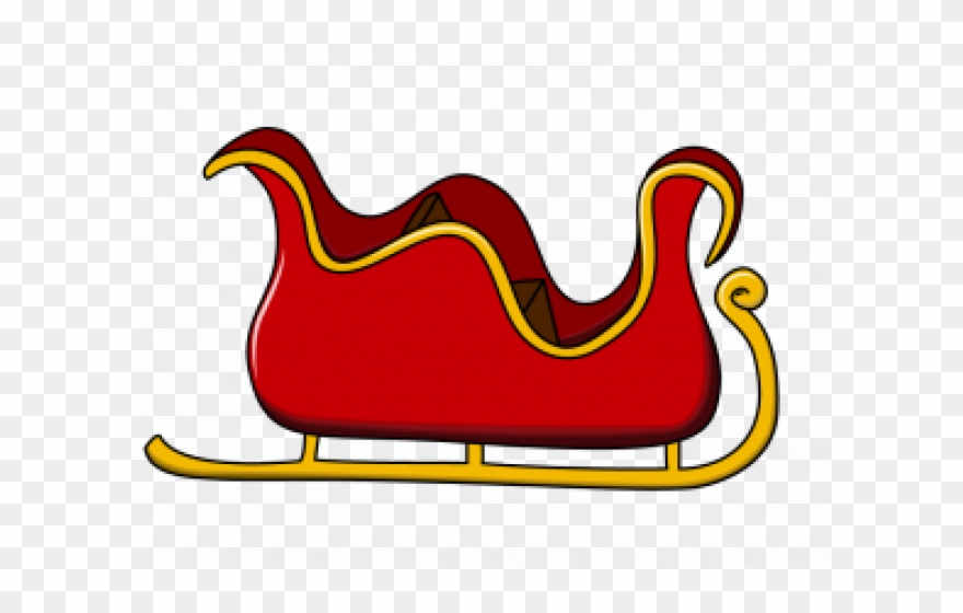 Drawn Sleigh Santa's Slay - Sleigh Transparent Background Clipart