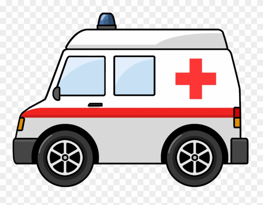 Hospital Clipart Cartoon - Ambulance Clipart Png Transparent Png