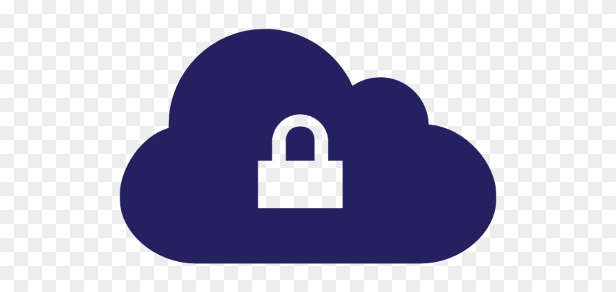 Cloud With Clip Art At Clker Com - Cloud Lock - Png Download