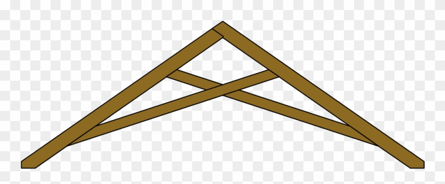Scissor Roof Truss Drawing Clipart