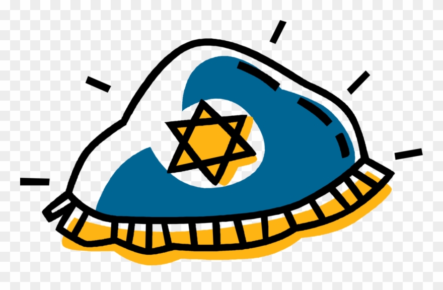 Vector Illustration Of Jewish Kippah Kip Yarmulke Cap Clipart (#1400250
