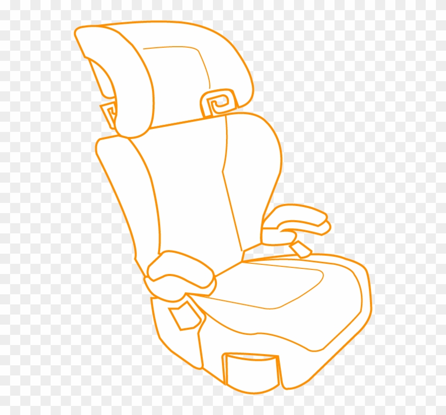 Booster Seats Are For Older Children Who Have Outgrown - Illustration Clipart